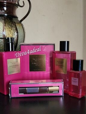 Victoria’s Secret BOMBSHELL PASSION 3.4 FL OZ & Mini/Travel Spray 5PC Bundle